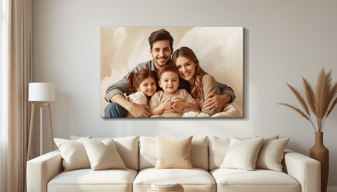 Portret Artistic Personalizat - Portret artistic personalizat pe canvas din fotografie