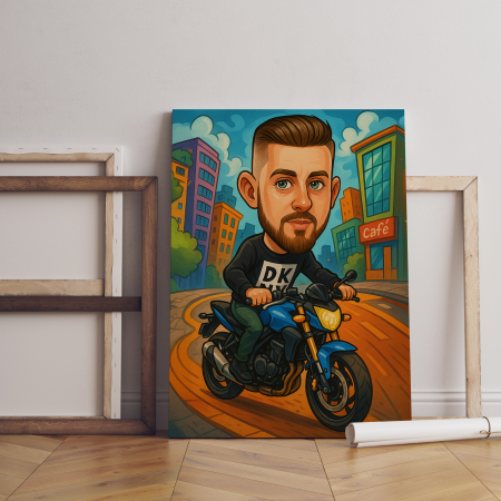 Caricatura - Tablou canvas caricatura