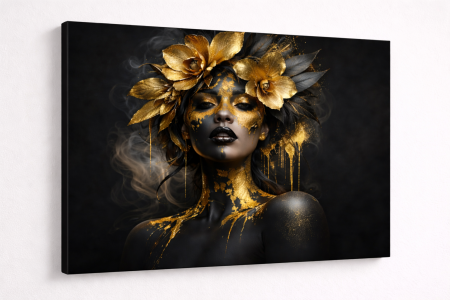 Luxury - Tablou Canvas Regina de Aur – Artă Elegantă Premium