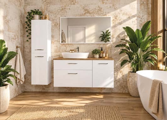 Mobilier de baie Gante Setto Modulo – ambient din catalogul producătorului
