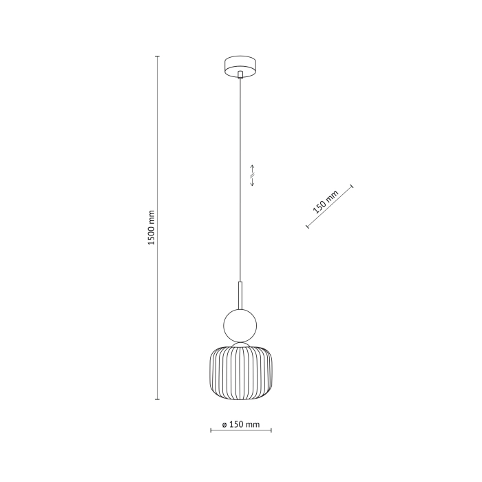 Lampă Suspendată TK Lighting SOPHIA GREEN COGNAC 1xE14 – Varianta 3, Design Modern din Sticlă Verde–Cognac și Metal Auriu Satinat [4]