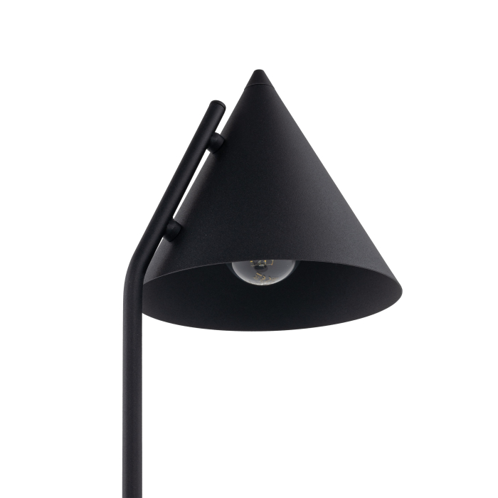 Lampă de Noptieră TK Lighting CONO BLACK 1xE14 – Lampă Modernă cu Abajur Conic Negru Mat [2]