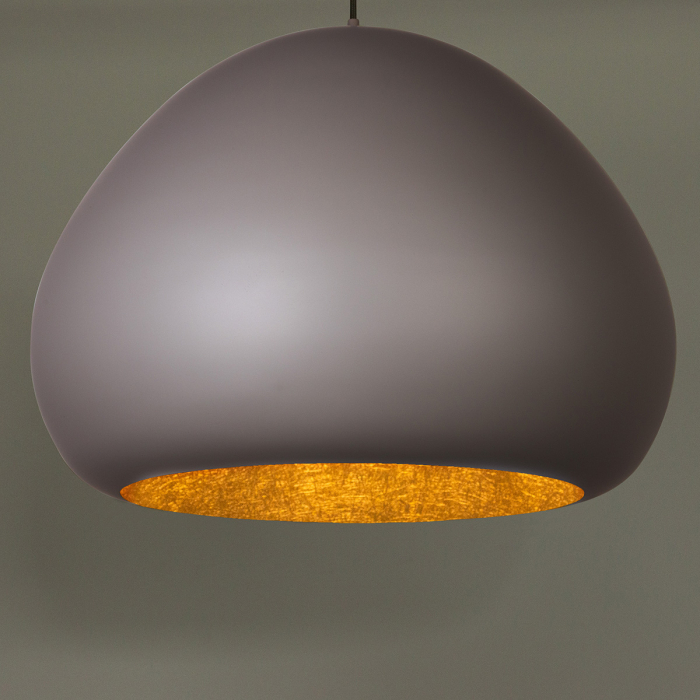 Lampă Suspendată SIGMA LAVA Taupe–Auriu 41080, Corp Metalic Modern, 1xE27 [2]