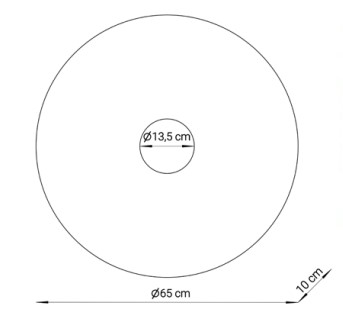 Aplică de Perete SIGMA SOLE M Auriu 40876, Disc  Modern, 1xG9 [3]