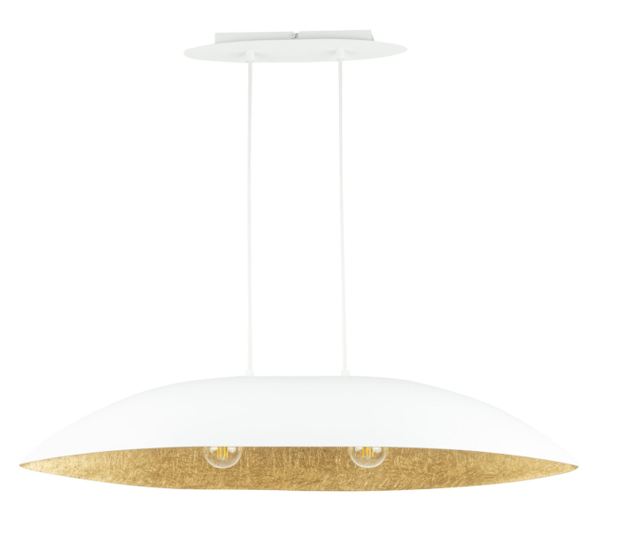 Lampă Suspendată SIGMA GONDOLA M Alb–Auriu, 1xE27 [2]