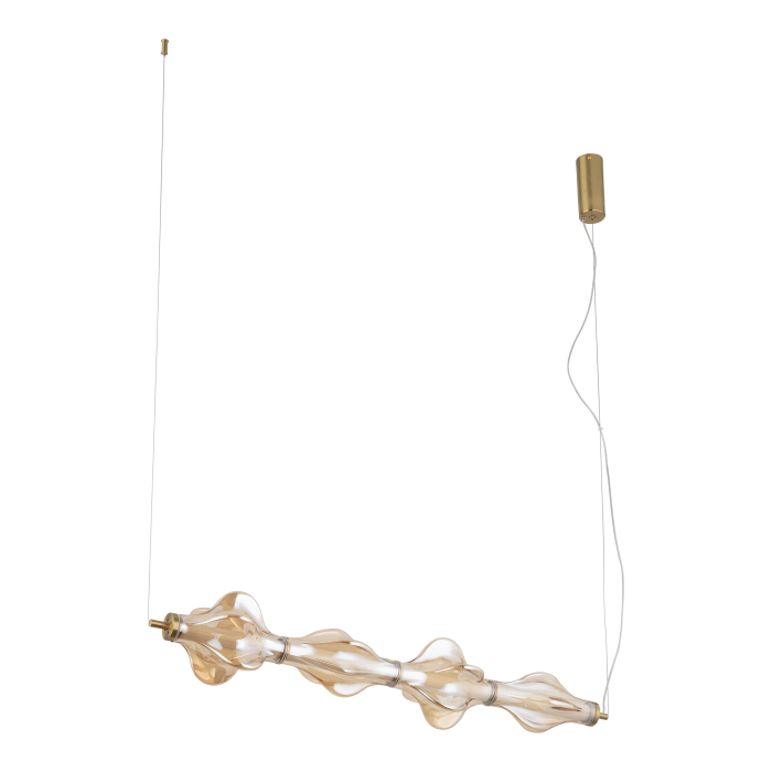 Lampă Suspendată LED TK Lighting ELVA BRASS 30W – Pendul Modern Auriu Satinat cu Iluminare Liniară Puternică [3]