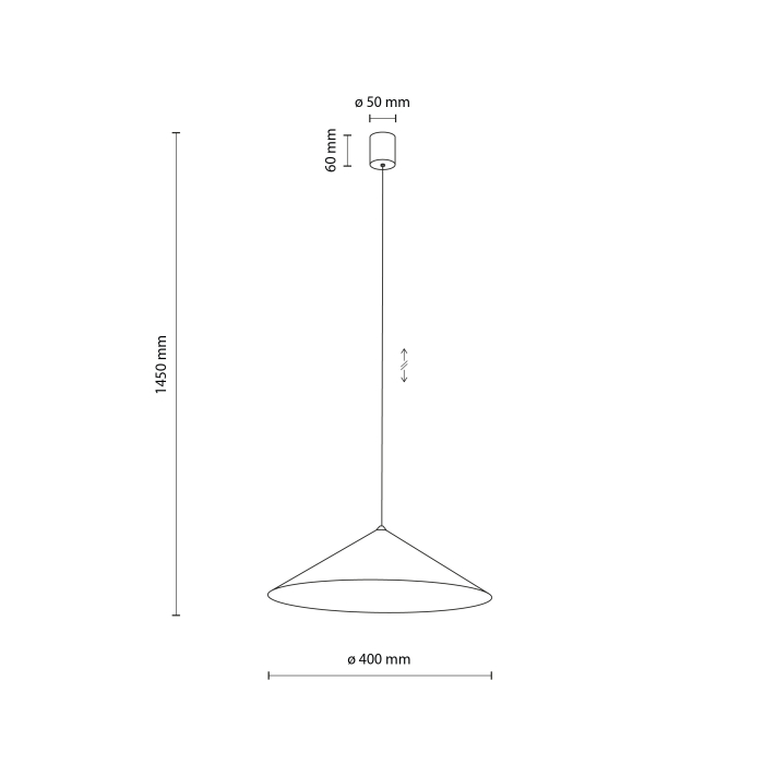 Lampă Suspendată TK Lighting LUME L KASZMIR 1xGX53 – Pendul Mare din Metal Cashmere Mat [4]
