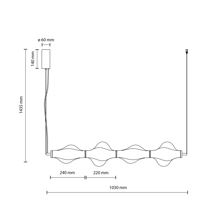 Aplică de Perete LED TK Lighting ELVA BLACK 8W – Kinkiet Modern Negru Mat cu Iluminare Liniară [4]