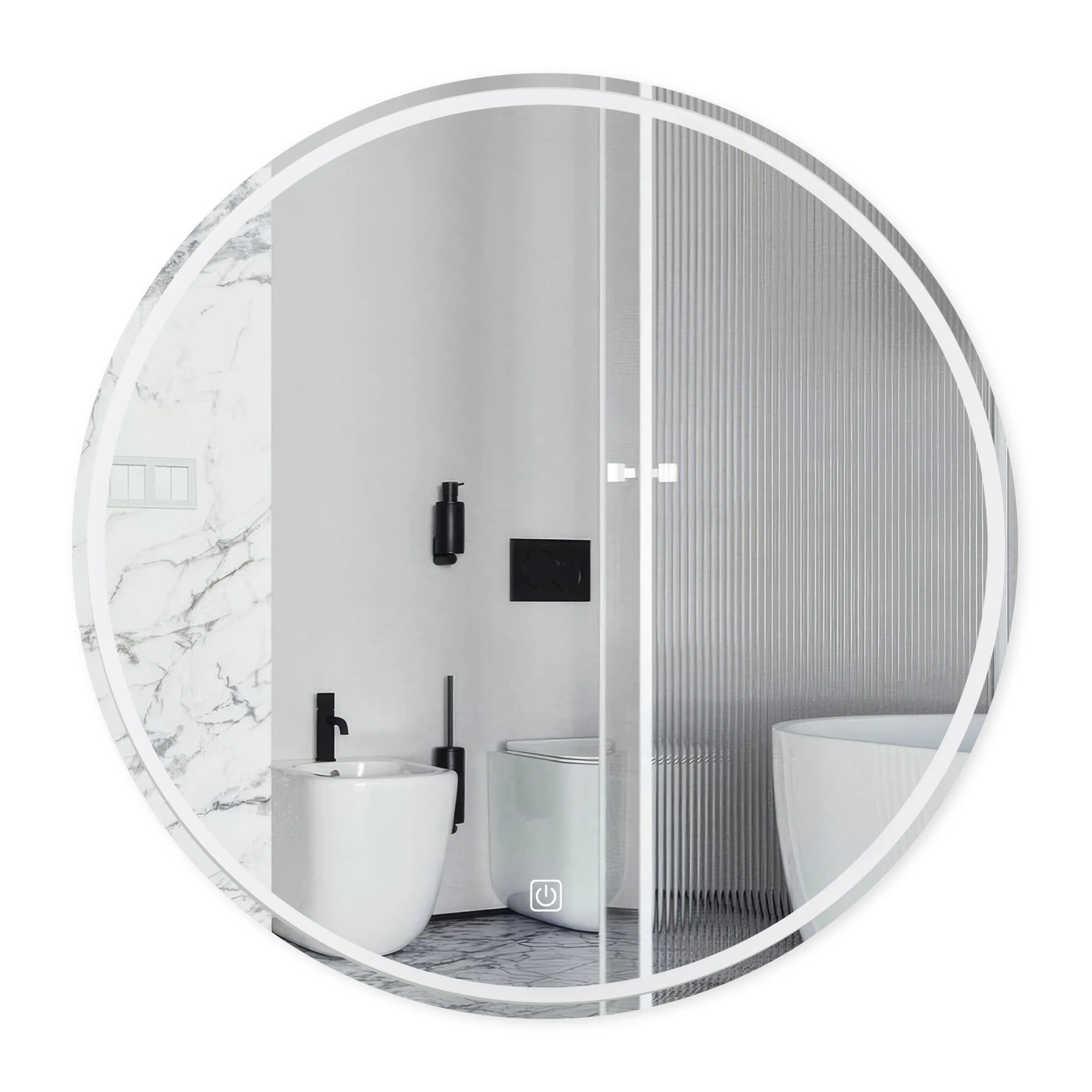 Oglindă Rotundă cu Iluminare LED Balneo Sun 60 cm [3]