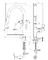 Baterie bucătărie Ideal Standard Ceraplan BD338AA crom cu duș extractibil [2]