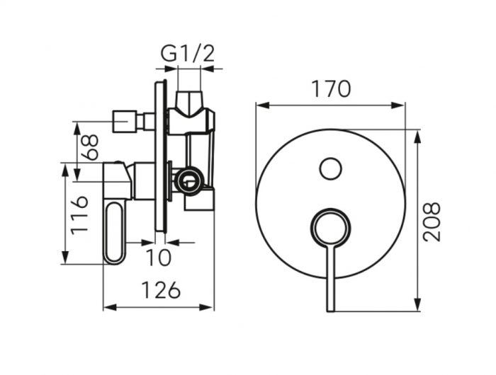 BATERIE INCASTRATA CADA/DUS ZAFFIRO CU 2 IESIRI, NEGRU-ROZ AURIU [2]