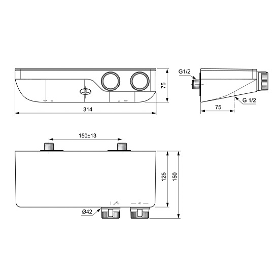 BATERIE DUS CERATHERM S200 TERMOSTATICA [2]