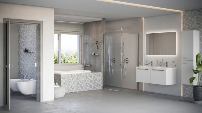 Baterie încastrabilă cu termostat cadă/dus Chrome CR 063.00 [2]