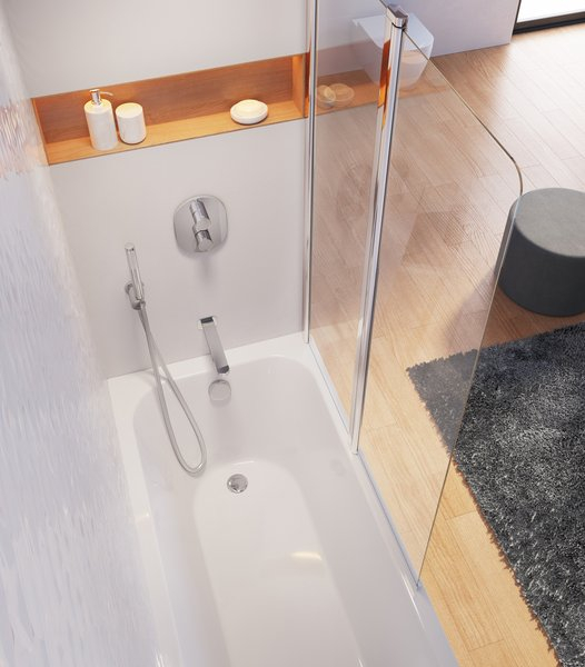 Baterie încastrabilă cu termostat cadă/dus Chrome CR 063.00 [3]