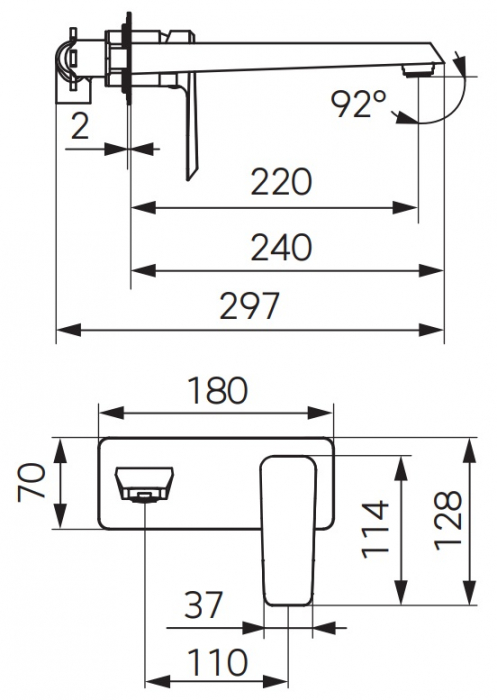 BATERIE INCASTRATA LAVOAR BRINA, CROM [2]