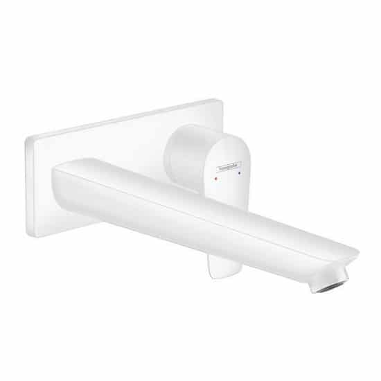BATERIE LAVOAR TALIS E CU MONTAJ PE PERETE SI PIPA 225 MM, WHITE MATT [1]