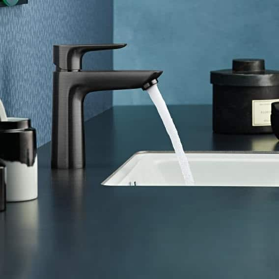 BATERIE LAVOAR TALIS E 110 CU VENTIL, BRUSHED BLACK CHROME [2]