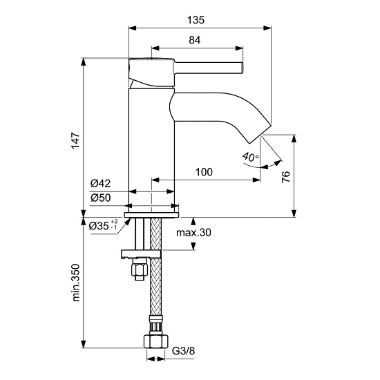 BATERIE LAVOAR CERALINE CROM [3]