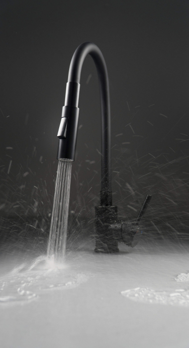 Baterie pentru bucătărie, cu pipă elastică - 2 Funcții [2]