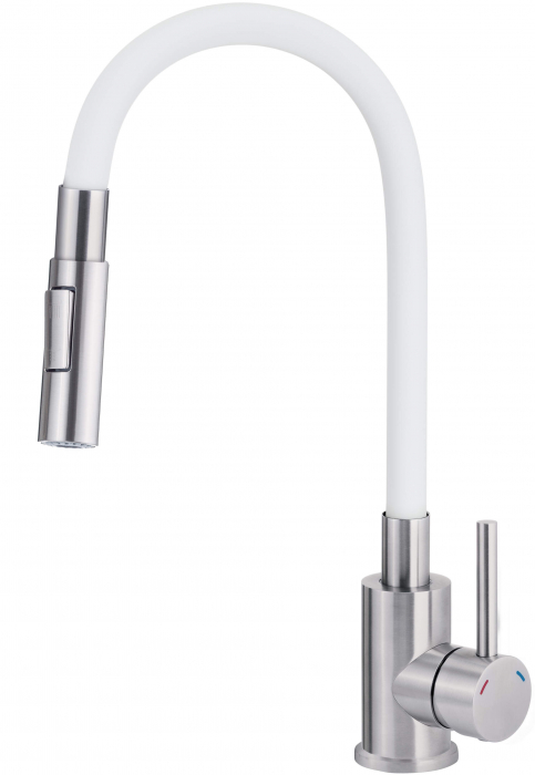 Baterie pentru bucătărie, cu pipă elastică - 2 Funcții [1]