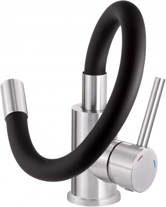 Baterie pentru bucătărie, cu pipă elastică [2]