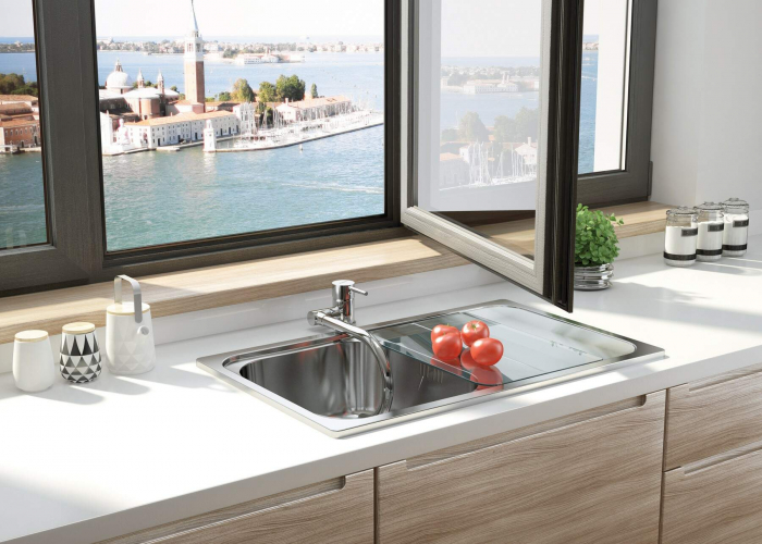 Baterie pentru bucătărie, cu pipă pliabilă [5]