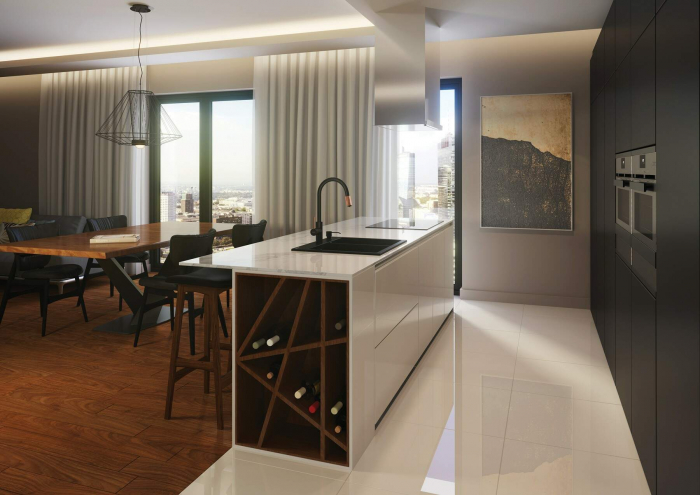 Baterie pentru bucătărie, cu racord pentru filtrul de apă, Deante, Aster,BLACK-COPPER [3]