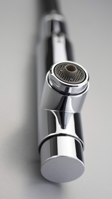 Baterie pentru bucătărie, cu racord pentru filtrul de apă, cu pipă extractibilă [6]