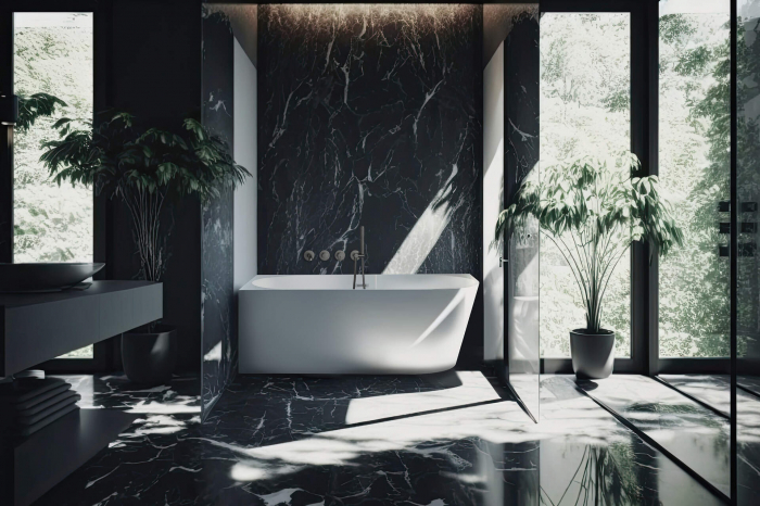 Cadă din acrilat, freestanding stânga - 160x75 cm, Deante Silia, ,Alb [4]