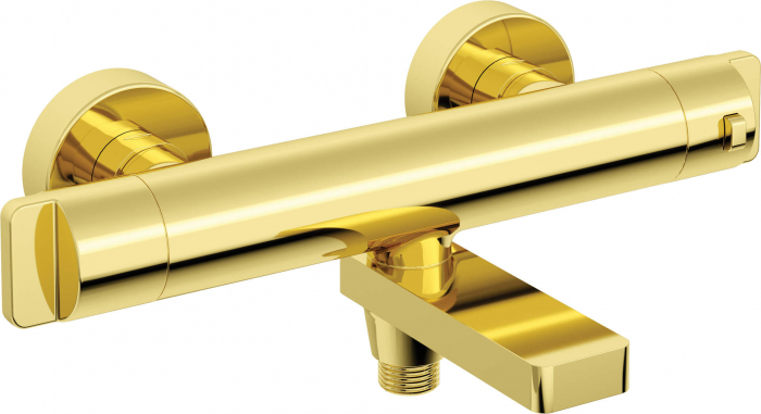 Baterie pentru cadă, cu termostat, Deante, Deante termostatic,auriuiu [1]