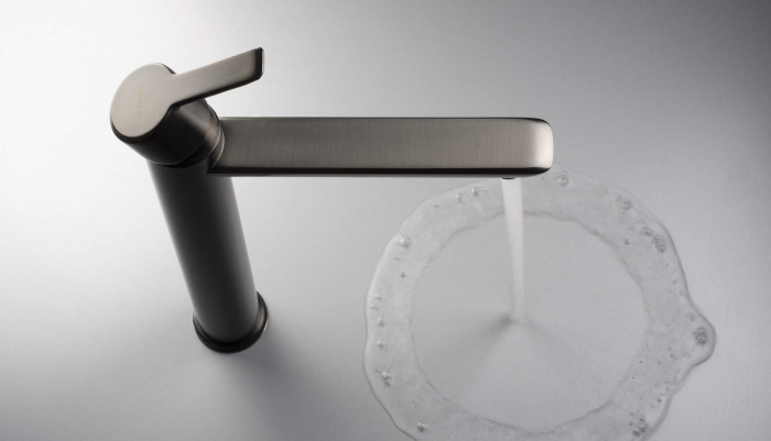 Baterie pentru chiuvetă, înalt, Deante, ,titan [2]