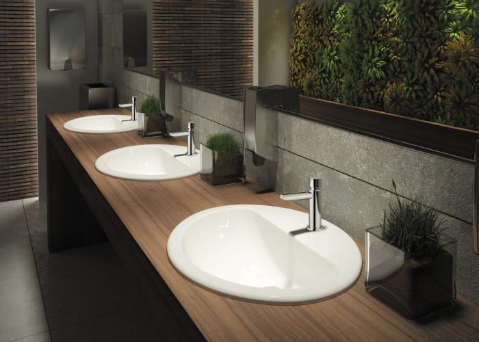 Baterie pentru chiuvetă, închidere automată, Deante, Baterii cun inchidere temporizata,Cromat [2]