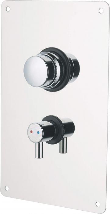 Baterie pentru duș, închidere automată, îngropat - cu reglarea temperaturii [1]