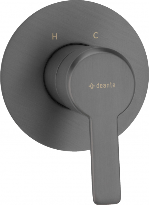 Baterie pentru duș, îngropat, fără comutator de duș, Deante, ARNIKA,titan [1]