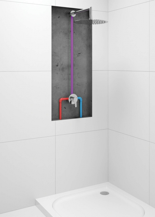 Baterie pentru duș, îngropat, fără comutator de duș [5]