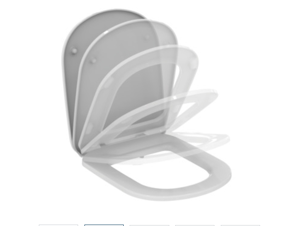 Capac WC Ideal Standard i.life A T467601 – sistem soft close și design ergonomic [1]
