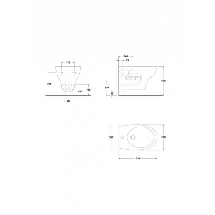BIDEU STREET SUSPENDAT ALB [2]
