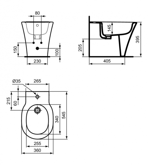 BIDEU IDEAL STANDARD CONNECT AIR SUSPENDAT [4]