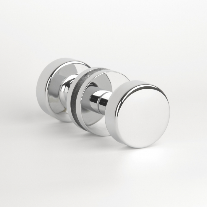 Buton cu doua fețe APRILE RUTA R SLIM 7MM CP - crom lustruit [1]