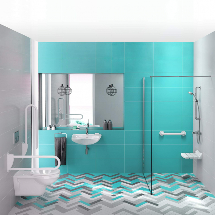 Cabină de duș, paravan, 90 cm [8]