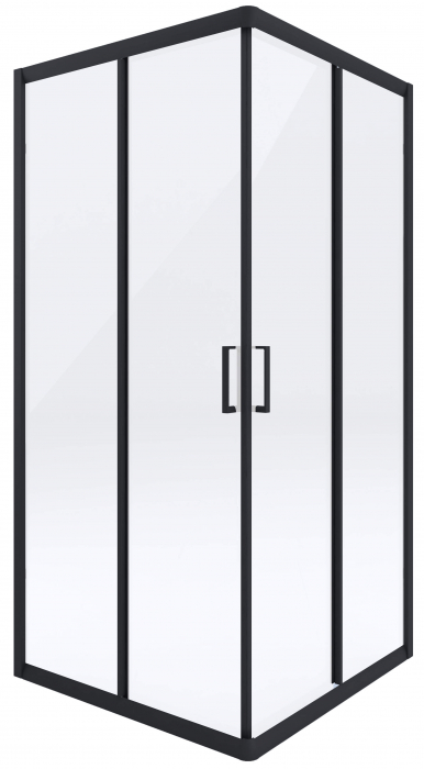 Cabină de duș, pătrat, 90 cm, Deante, Funkia,Negru [1]
