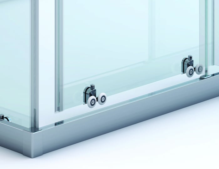 Cabina de dus patrata Sanswiss Ocelia 90x90 cm, profil crom, sticla transparenta [6]