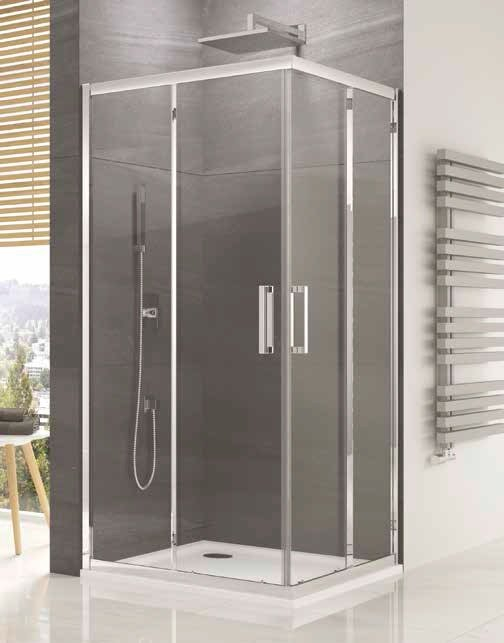 Cabina de dus patrata Sanswiss Ocelia 90x90 cm, profil crom, sticla transparenta [1]