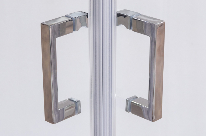 CABINA DUS DREPTUNGHIULARA 100X80 CU DOUA USI CULISANTE, PROFIL CROM, STICLA TRANSPARENTA LLS2/1000X800 [4]