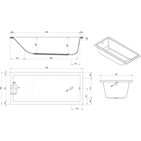 CADA ACRYL MITTA-MAX 1700X750  ALB nou [2]