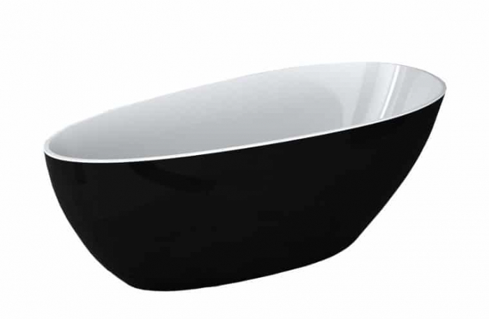 CADA FREESTANDING GOYA 160X70, BLACK&WHITE [2]