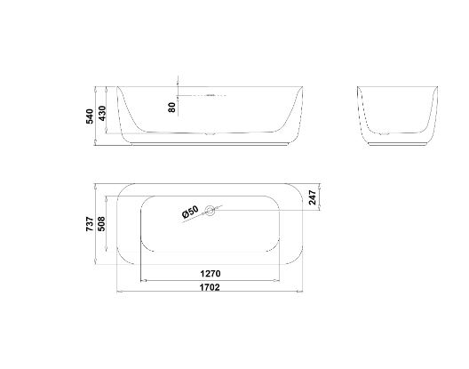 CADA ACRYL FREESTANDING MID 1700X737, SCURGERE AUTOMATA [5]