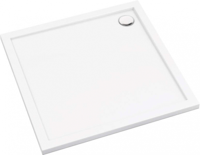 Cădiță de duș din acrilat, pătrat, 90 cm [1]