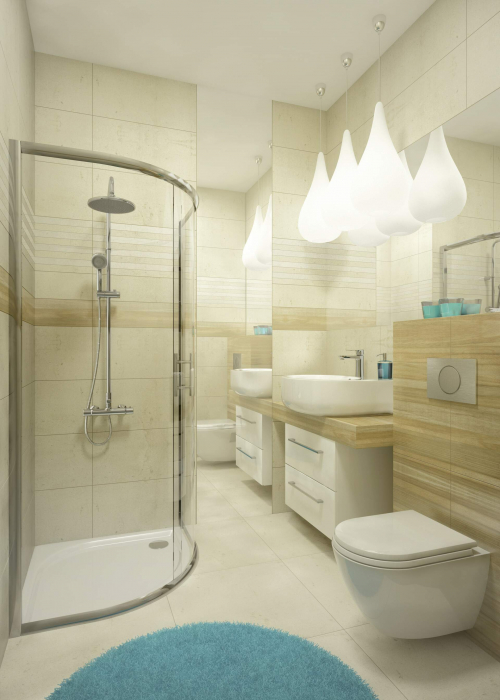 Cădiță de duș din acrilat, semicerc, 100x100 cm, Deante, ,Alb [2]