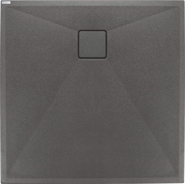 Cădiță de duș din granit, pătrat, 90x90 cm, Deante, Correo,ANTHRACITE METALLIC [2]